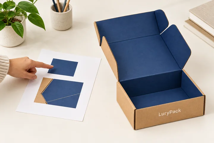Review artwork with a sample.